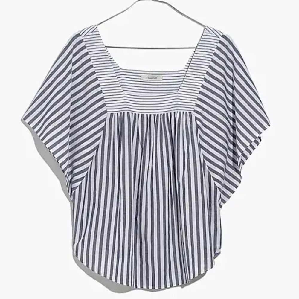 Madewell butterfly top in stripe play